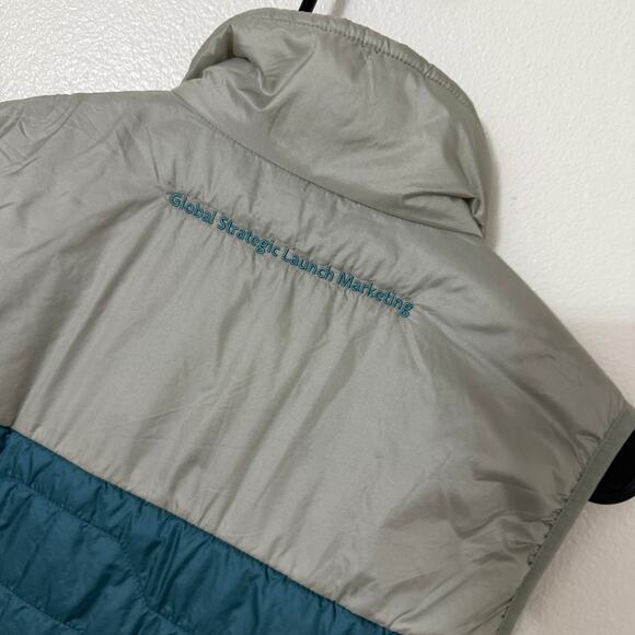 Salesforce Puffer Jacket Vest Womens Small Gray Full Zip Insulated Hexa Custom - Picture 7 of 7